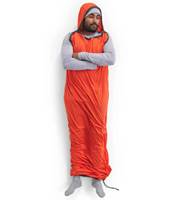 Knitted fabric provides incredible stretch and freedom of movement in this mummy-shaped liner and works seamlessly with sleeping bags of any shape