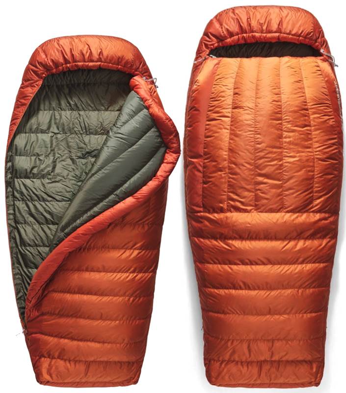 Sea to Summit Basecamp -9°C / 15°F Ultra Dry Down Relaxed Tapered Rectangular Sleeping Bag - Orange