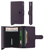 Secrid Miniwallet Compact RFID Wallet - Matte Dark Purple