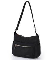 Tosca Harlow Shoulder Bag - Black Stitch