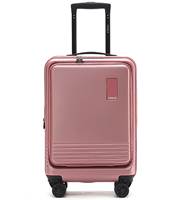 Tosca Horizon 53 cm 4-Wheel Expandable Laptop Carry On Suitcase - Rose