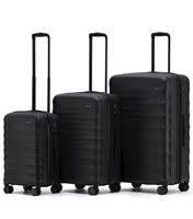 Tosca Interstellar 2.0 - 4-Wheel Expandable Suitcase Set of 3 - Black (Small, Medium & Large)