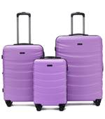 Tosca Interstellar 4-Wheel Expandable Suitcase Set of 3 - Violet (Small, Medium & Large)