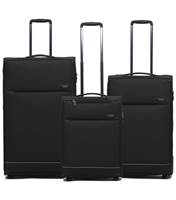 Tosca SO LITE 2-Wheel Suitcase Set of 3 - Black (Carry-on, Medium and Large)