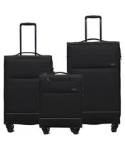 Tosca SO LITE  4-Wheel Suitcase Set of 3 - Black (Carry-on, Medium and Large)