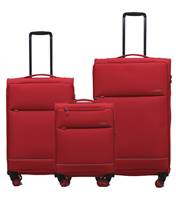 Tosca SO LITE 4-Wheel Suitcase Set of 3 - Red (Carry-on, Medium and Large)