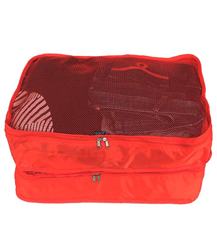 Tosca Set 2 Packing Cubes (X-Large) - Red