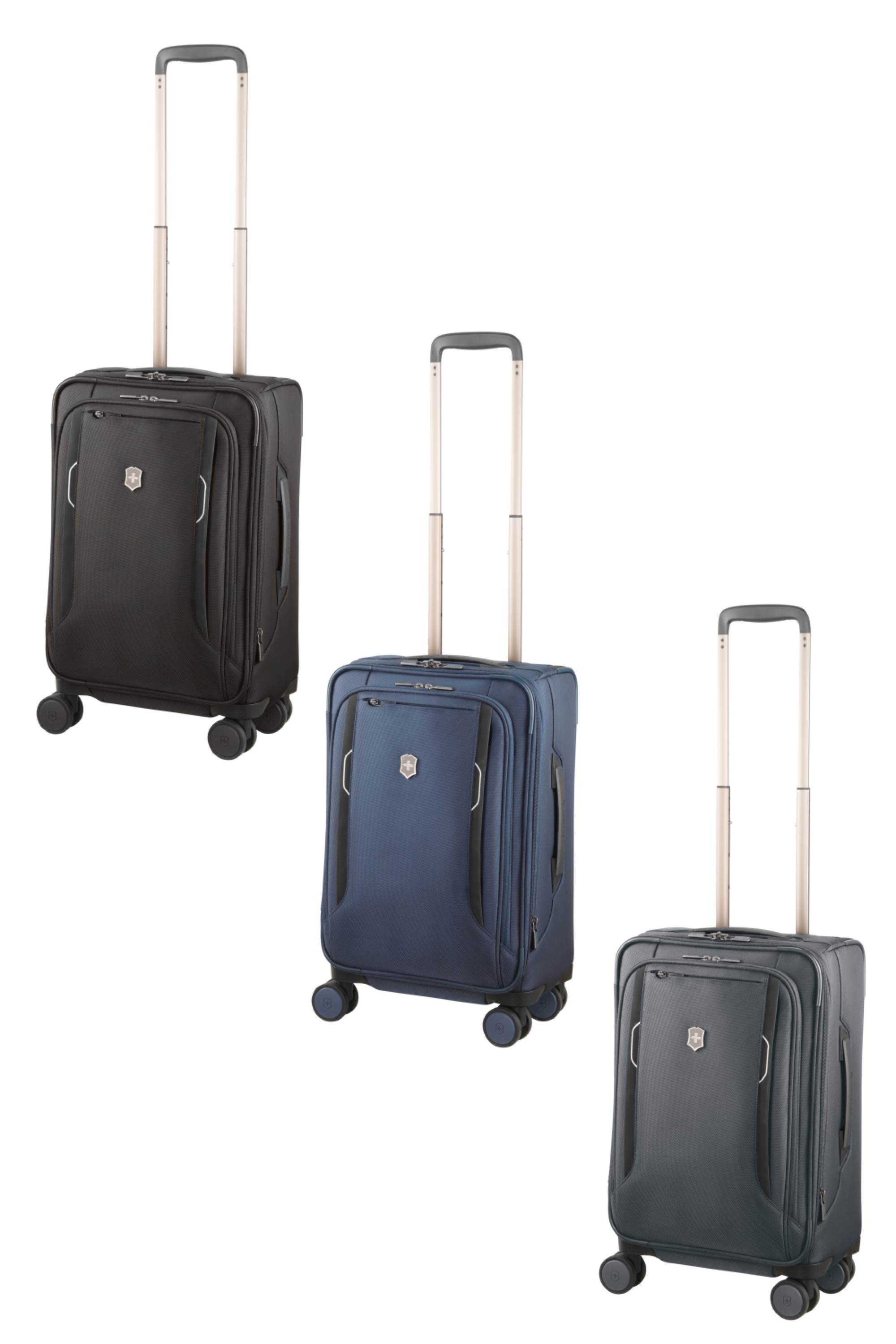 Victorinox Werks Traveler 6.0 - 55cm Dual-Caster Expandable Softside  Frequent Flyer Carry-on - Blue