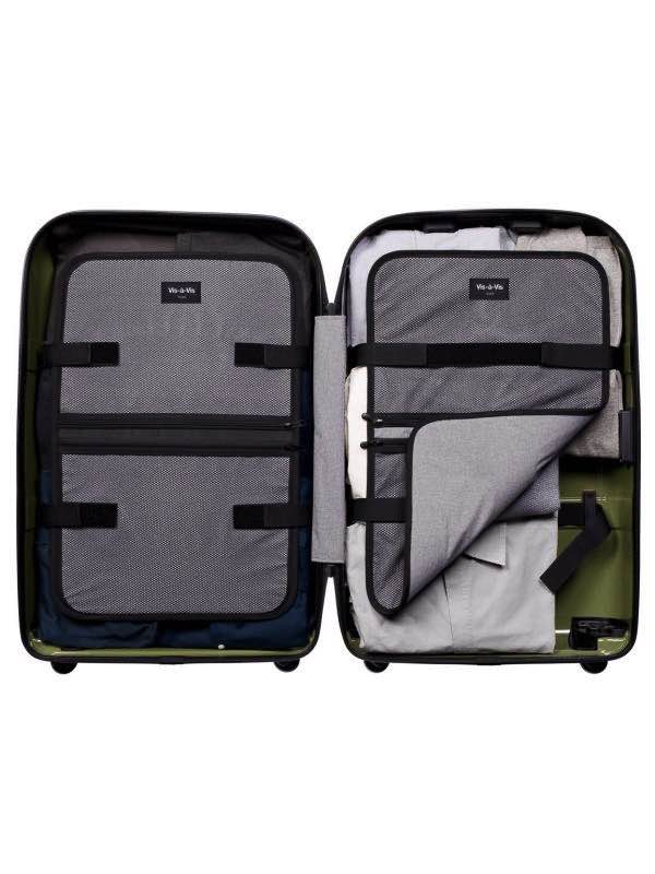 luggage with compression system