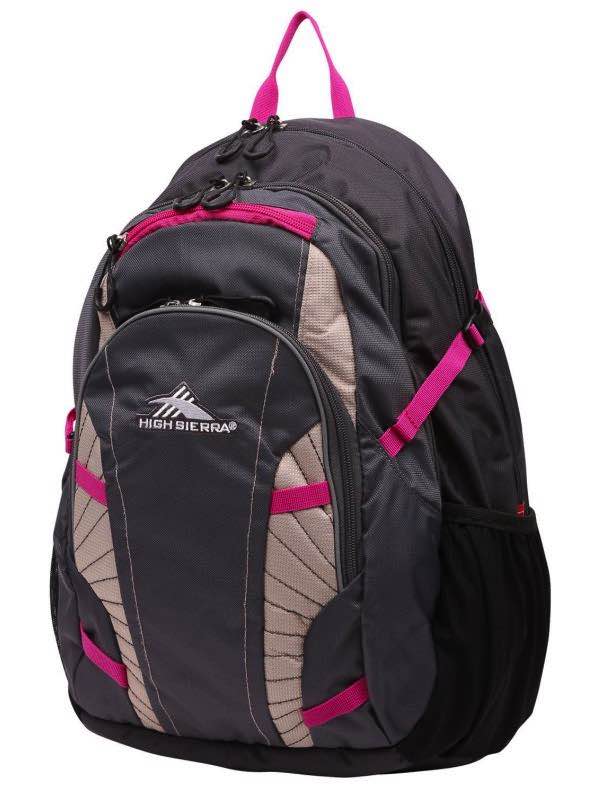 pink and black jordan backpack